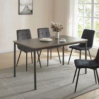 Esstisch Lindesberg für 6 Personen 140x80 cm Grau [en.casa] von [EN.CASA]