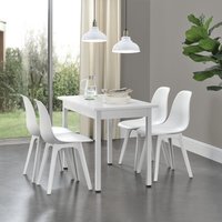 Esszimmerstuhl Brevik 2er Set 83x54x48 cm Weiß en.casa von [EN.CASA]
