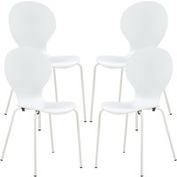 Esszimmerstuhl Etne 4er Set Weiß [en.casa] von [EN.CASA]