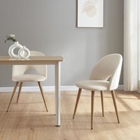 Esszimmerstuhl Karijoki 2er Set Beige von [EN.CASA]