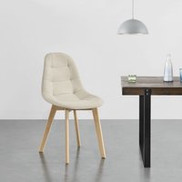 Esszimmerstuhl Kopparberg 2er-Set Beige von [EN.CASA]