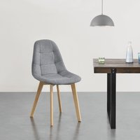 Esszimmerstuhl Kopparberg 2er-Set Hellgrau von [EN.CASA]