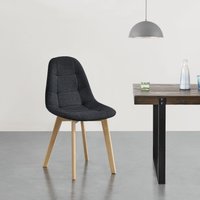 Esszimmerstuhl Kopparberg 2er-Set Schwarz von [EN.CASA]