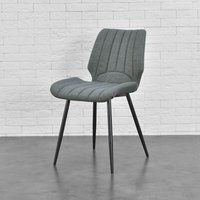Esszimmerstuhl Mendoza 2er Set 77 x 57,5 x 46 cm Dunkelgrau en.casa von [EN.CASA]