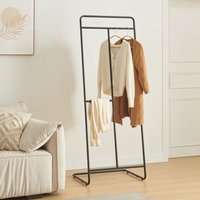 [en.casa] - Garderobenständer Sandviken 166x63x48 cm Stahl Schwarz von [EN.CASA]