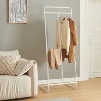 [en.casa] - Garderobenständer Sandviken 166x63x48 cm Stahl Weiß von [EN.CASA]