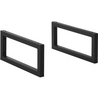 [en.casa] - Gestell 2er-Set 45x20cm Schwarz versch. Größen en.casa von [EN.CASA]