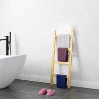 [en.casa] - Handtuchleiter Luumäki Kiefernholz Naturfarben von [EN.CASA]