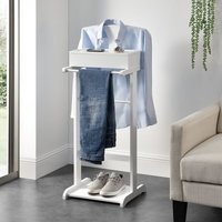 Herrendiener Lulboll 44x35x110 cm Weiß [en.casa] von [EN.CASA]
