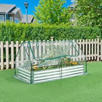 [en.casa] - Hochbeet mit Gewächshaus Balsorano 186x96x98 cm Transparent von [EN.CASA]