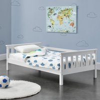 [en.casa] - Kinderbett Nuuk 70x140 cm Weiß Weiß von [EN.CASA]