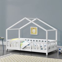 [en.casa] - Kinderbett Treviolo 70x140 cm Weiß Weiß von [EN.CASA]