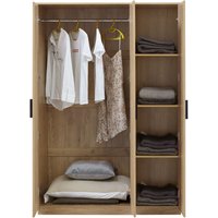 [en.casa] - Kleiderschrank Eiselfing 176x120x52 cm 4 Fächer von [EN.CASA]