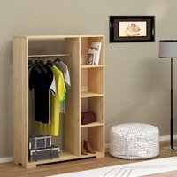 Kleiderschrank Nesbyen Eichenoptik [en.casa] von [EN.CASA]