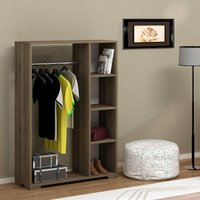 Kleiderschrank Nesbyen Walnussoptik [en.casa] von [EN.CASA]