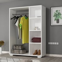 [en.casa] - Kleiderschrank Nesbyen Weiß von [EN.CASA]