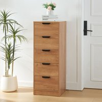 [en.casa] - Kommode Varkaus 108x40x40 cm Eichenoptik von [EN.CASA]