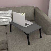 [en.casa] - Laptoptisch Vadsø 23,5x60x35,5cm Anthrazit Dunkelgrau von [EN.CASA]