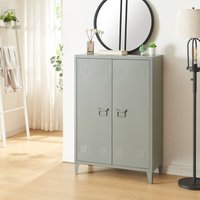 [en.casa] - Metallschrank Oripää 110x75x33 cm Dunkelgrau von [EN.CASA]