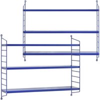 Modulares Wandregal Strängnäs 2er Set Blau [en.casa] von [EN.CASA]