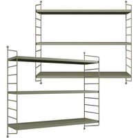 [en.casa] - Modulares Wandregal Strängnäs 2er Set Kamelfarben von [EN.CASA]