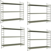 Modulares Wandregal Strängnäs 4er Set Kamelfarben [en.casa] von [EN.CASA]