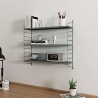 Modulares Wandregal Strängnäs Anthrazit [en.casa] von [EN.CASA]