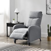 [en.casa] - Polstersessel Bregenz 102x60x92 cm mit verstellbarer Rückenlehne aus Textil Hellgrau en.casa von [EN.CASA]