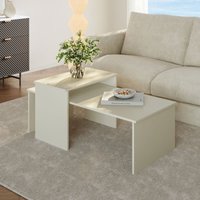 Satztisch 2er Set Sotapim Sandfarben [en.casa] von [EN.CASA]