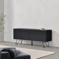 Sideboard Bollebygd 46,5x110x30cm Schwarz en.casa - Schwarz von [EN.CASA]