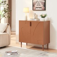 Sideboard Starvili mit 2 Türen 75x76x38 cm Rostfarben [en.casa] von [EN.CASA]
