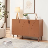 Sideboard Starvili mit 3 Türen 75x115x38 cm Rostfarben [en.casa] von [EN.CASA]