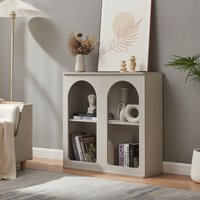 Sideboard Trorhun 80x30x80 cm Grau [en.casa] von [EN.CASA]