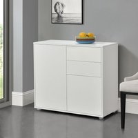 Sideboard Paarl 74x79x36 cm Weiß, matt [en.casa] von [EN.CASA]