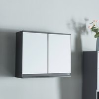 [en.casa] - Spiegelschrank Overath 60x20x50 cm Grau von [EN.CASA]