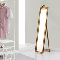 [en.casa] - Standspiegel Arezzo 160x40 cm Gold von [EN.CASA]