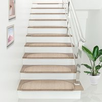 Stufenmatte 15er Set Halbrund Beige [en.casa] von [EN.CASA]