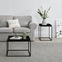 Tabletttisch Helier 2er Set Schwarz von [EN.CASA]