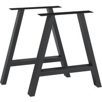 [en.casa] - Tischgestell 2er Set Eschau Stahl 40x40 cm Schwarz von [EN.CASA]