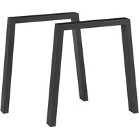 [en.casa] - Tischgestell 2er Set Kraftisried 72x70cm Schwarz von [EN.CASA]