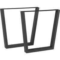 [en.casa] - Tischgestell 2er Set Lalling 72x55/75cm Schwarz von [EN.CASA]