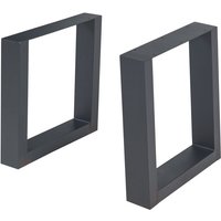 [en.casa] - Tischgestell 2er Set Lülsfeld 40x43cm Schwarz von [EN.CASA]