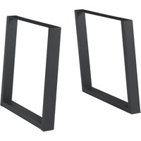 [en.casa] - Tischgestell 2er Set Lülsfeld 72x75cm Schwarz von [EN.CASA]
