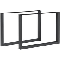 [en.casa] - Tischgestell 2er Set Makers Stahl 72x100 cm Schwarz von [EN.CASA]
