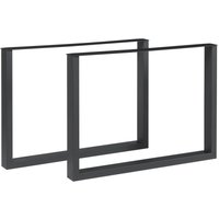 Tischgestell 2er Set Makers Stahl 72x100 cm Schwarz [en.casa] von [EN.CASA]
