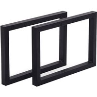 [en.casa] - Tischgestell Lunderskov 2er-Set Stahl 35x50cm Schwarz von [EN.CASA]