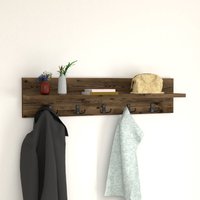 [en.casa] - Wandgarderobe Hammarö 80x11x18cm Eichenoptik, antik von [EN.CASA]