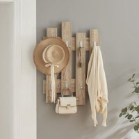 Wandgarderobe Raseborg 60x80 cm Eiche-Optik [en.casa] von [EN.CASA]