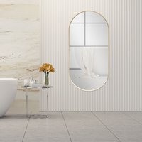 [en.casa] - Wandspiegel Corato 40x80cm Gold von [EN.CASA]