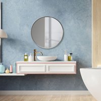 Wandspiegel Modugno 50cm Silber [en.casa] von [EN.CASA]